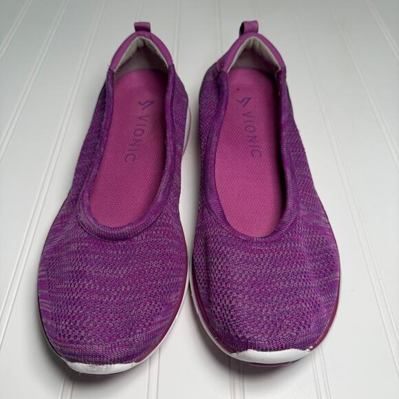Vionic Aviva Flex Women’s Size 8 Slip-On Sneakers Purple Lightweight Walking - Picture 2 of 6